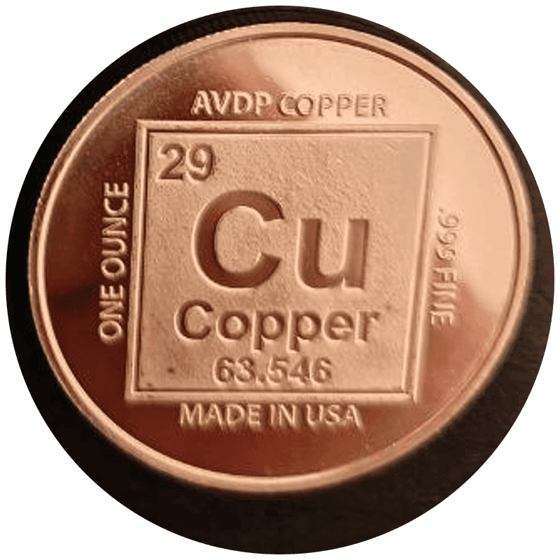 Area 51 1 AVDP oz Copper Round — UFOs Over the Capitol — back