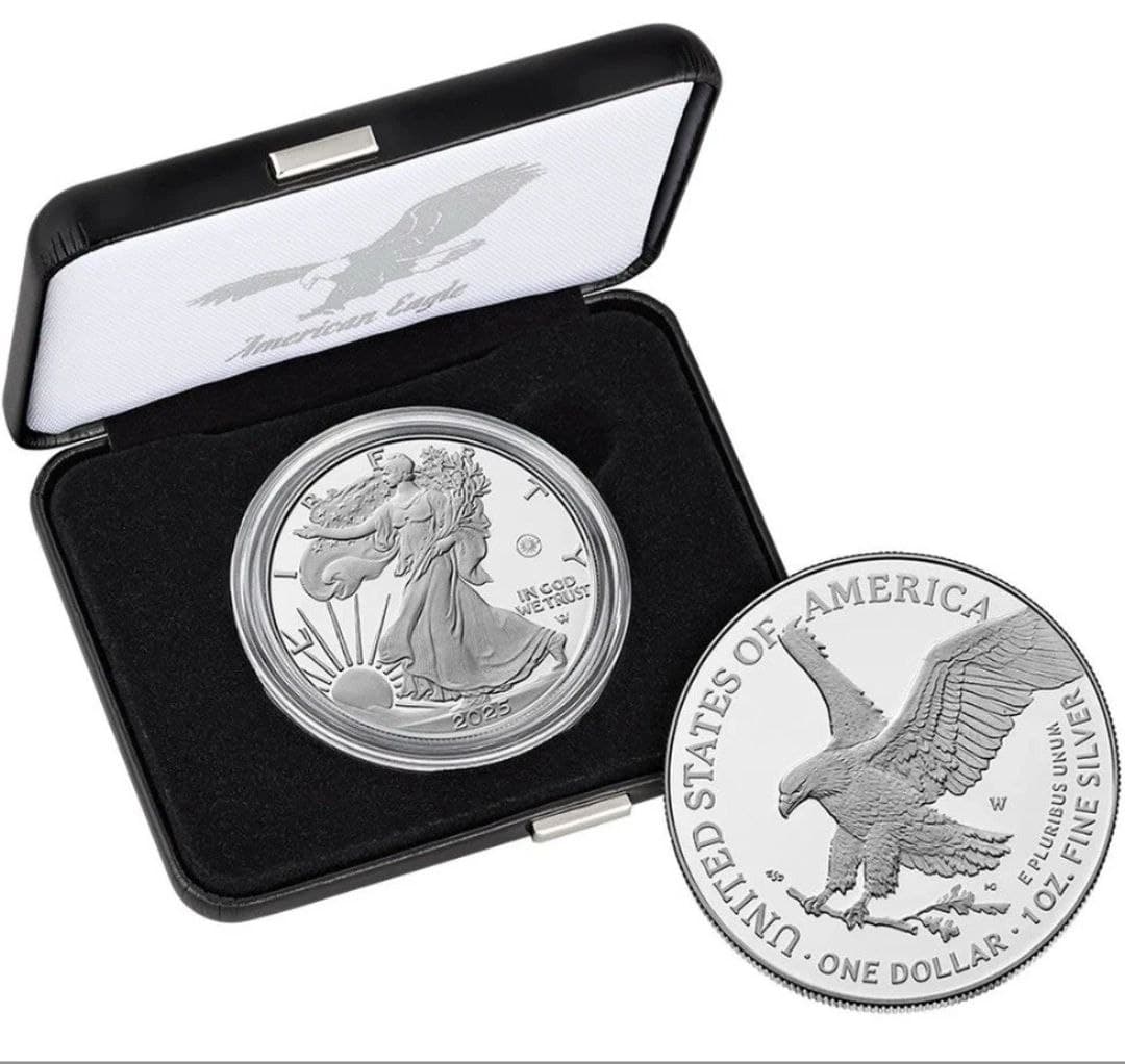 2025-W American Silver Eagle — Laser Engraved Privy Mark — Case