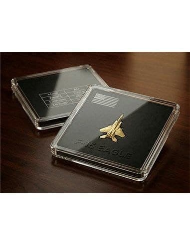F-15 Eagle Fighter Jet 1/20g Gold Medal — In Capsule