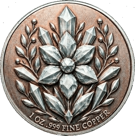 Cosmic Rabbit 1 oz Colorized Copper Round — back