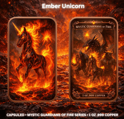 Mystic Guardians of Fire — 4-Bar Set — Ember Unicorn
