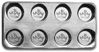 Building Brick 1/4 Troy oz .999 Fine Silver — back