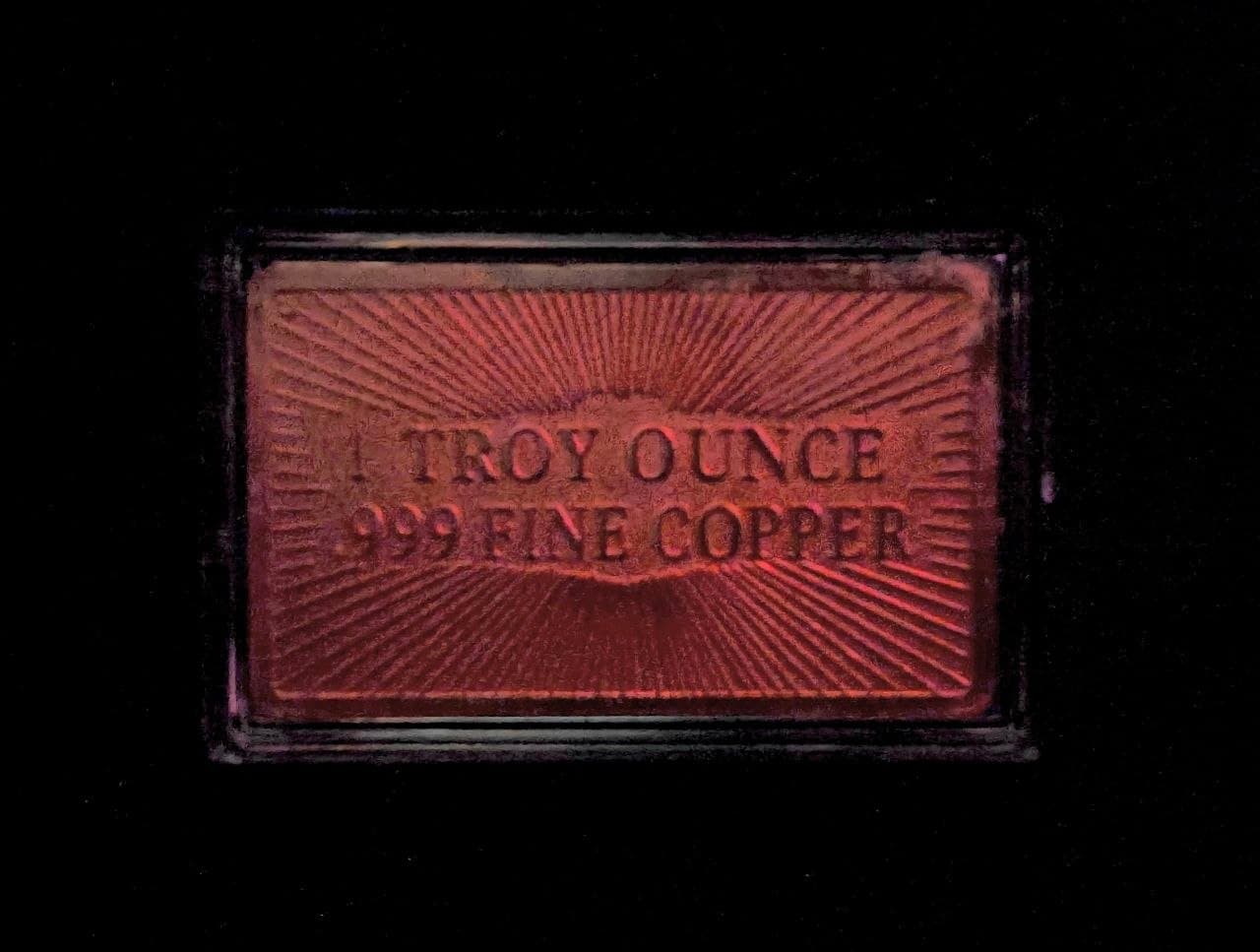 Lion Roar 1 oz Colorized .999 Copper Bar — back
