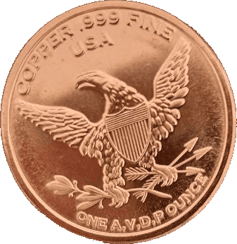Woolly Mammoth 1 AVDP oz Copper Round — The Ice Age — back