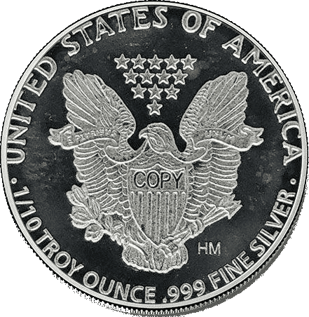 Neon Fury 1/10 oz Colorized .999 Silver Round — back