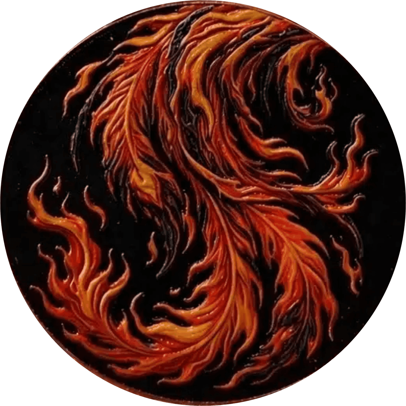 Fiery Phoenix 2 oz Colorized Copper Set — Infinity Capsule — back
