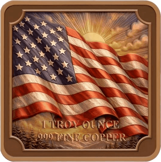 Second Amendment Eagle 1 AVDP oz Copper Round — back