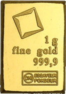 Valcambi 1g .9999 Fine Gold Bar