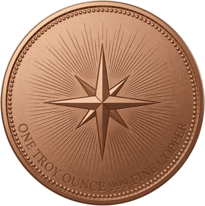 Year of the Horse 1 AVDP oz Copper Round — Colorized — back
