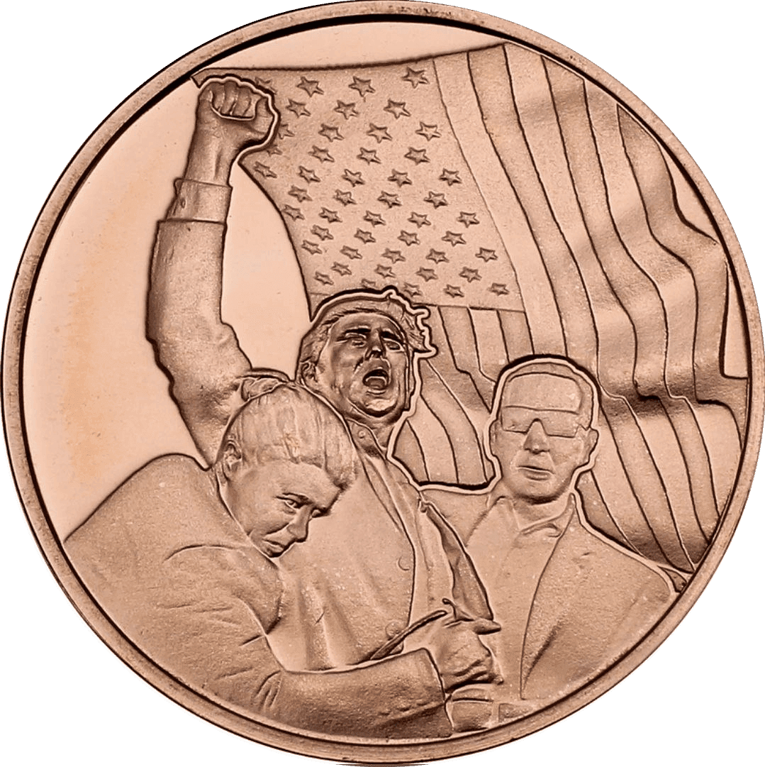Trump Fight! Fight! Fight! β 1 AVDP oz Copper β front
