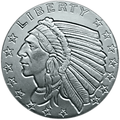 Indian Head Penny 1 oz Copper Round β front