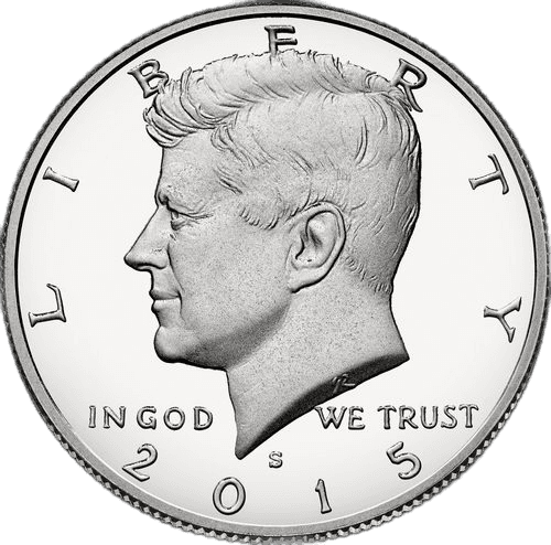 20 Post-1971 Kennedy Half Dollars β Random Clad Lot β front
