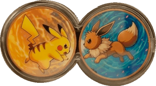 Pikachu & Eevee 2 oz Colorized Copper Set β Infinity Capsule